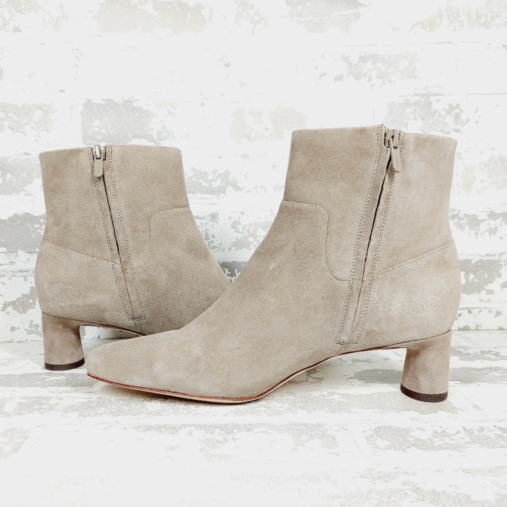NEW Vince Taupe Suede Ankle Boots,MSRP $395 - Picture 3 of 8